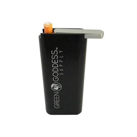 4" Anodized Aluminum Slide Top Dugout - Black