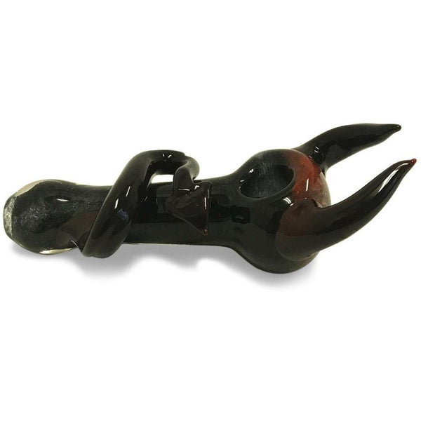 The Little Devil - Black and Red Glass Spoon