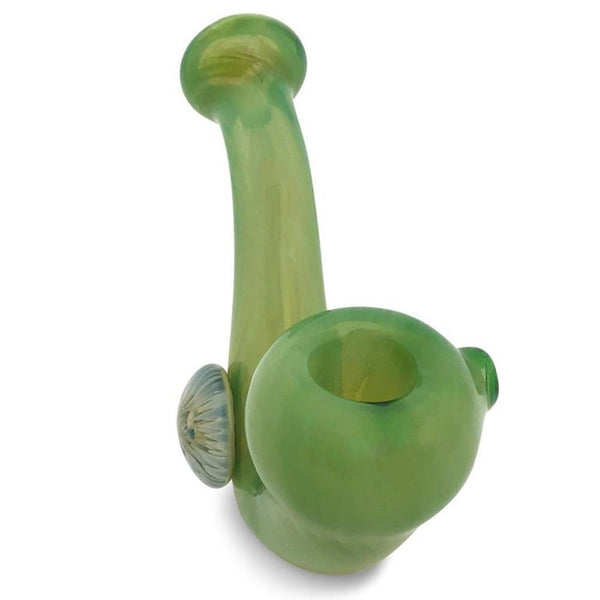 Green Sherlock with Flower Button