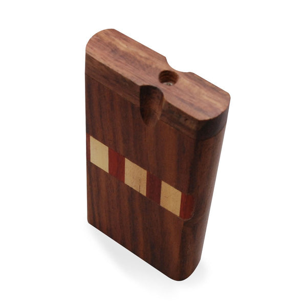 4" Swivel Cap Wooden Dugout - Vertical Stripe