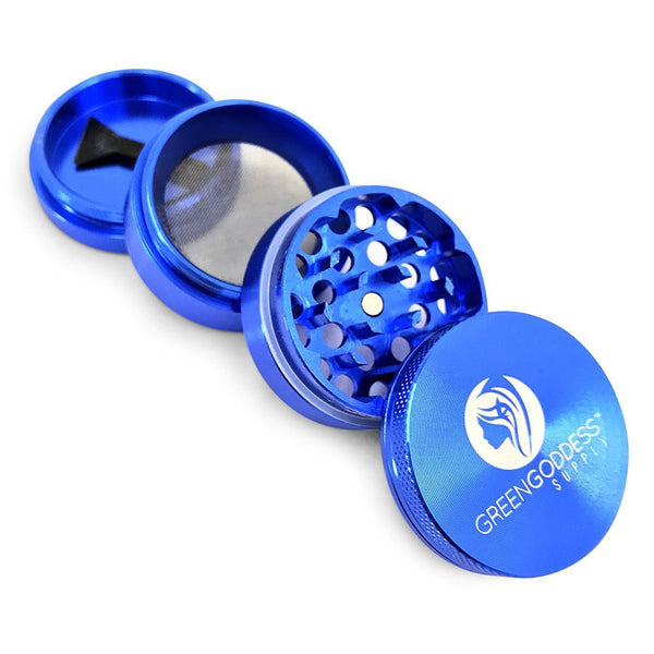 1.5 inch 4-Piece Aluminum Grinder - Blue