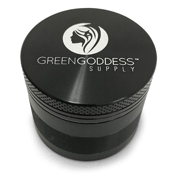 1.5 inch 4-Piece Aluminum Grinder - Black