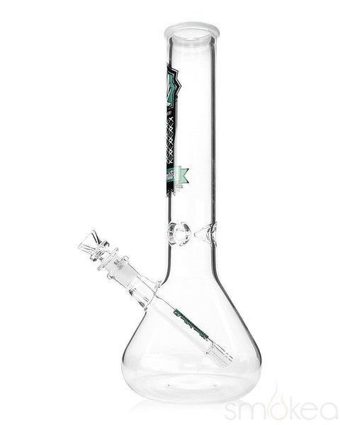 Mathematix 14" Clear Beaker Bong with Color Wrap