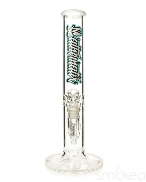 Mathematix 14" Clear Straight Bong with Color Wrap