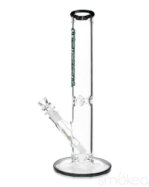 Mathematix 14" Clear Straight Bong with Color Wrap