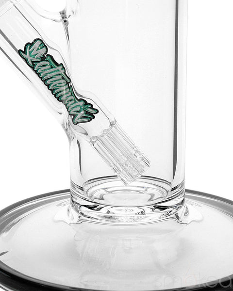 Mathematix 14" Clear Straight Bong with Color Wrap