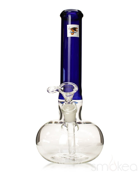 Glowfly Glass 12" Color Zig Zag Bong