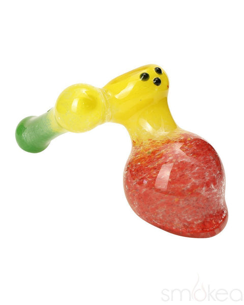 Dynomite Glass Full Rasta Frit Sidecar Bubbler Pipe