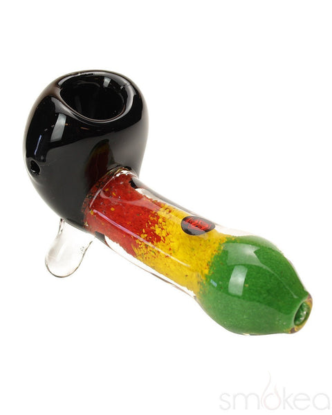 Dynomite Glass Inside-Out Rasta Briar Pipe