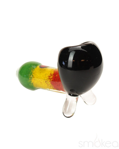 Dynomite Glass Inside-Out Rasta Briar Pipe