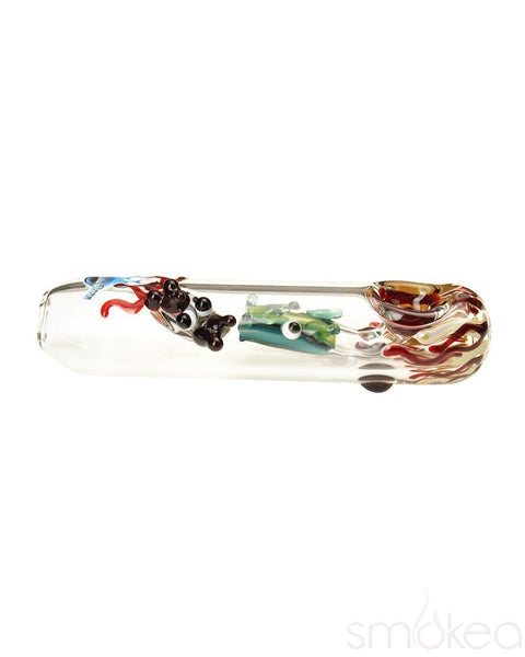 Chameleon Glass Animal Redding Roller Steamroller