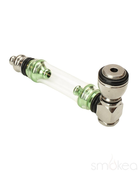 Bonz 3.5" Clear Metal Pipe