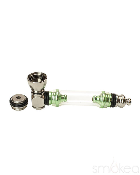 Bonz 3.5" Clear Metal Pipe