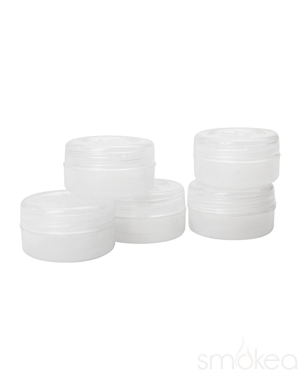 NoGoo Clear Non-Stick Silicone Containers (5-Pack)