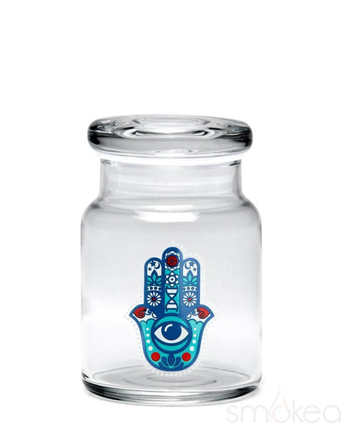 420 Science Glass Pop Top Storage Jar