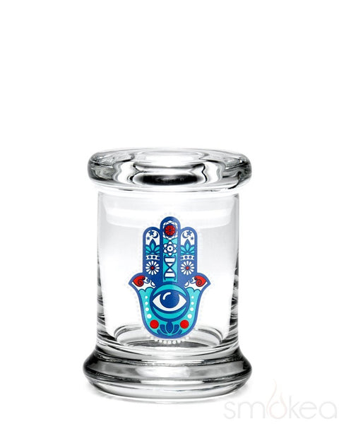 420 Science Glass Pop Top Storage Jar