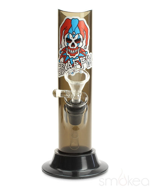 Graffix 6" Straight Skinny Acrylic Bong