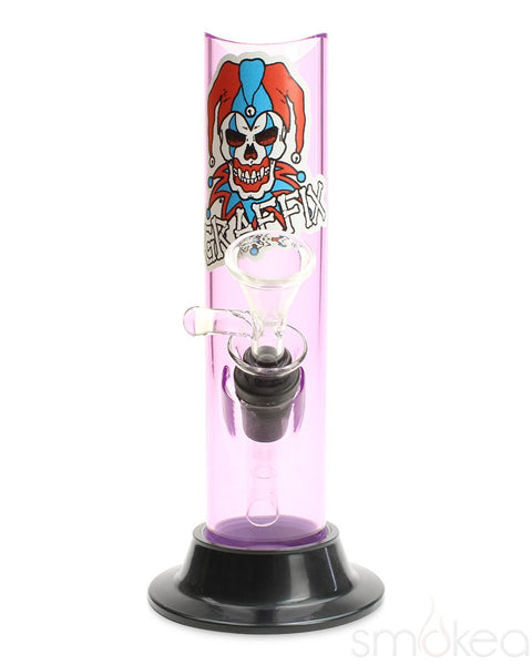 Graffix 6" Straight Skinny Acrylic Bong