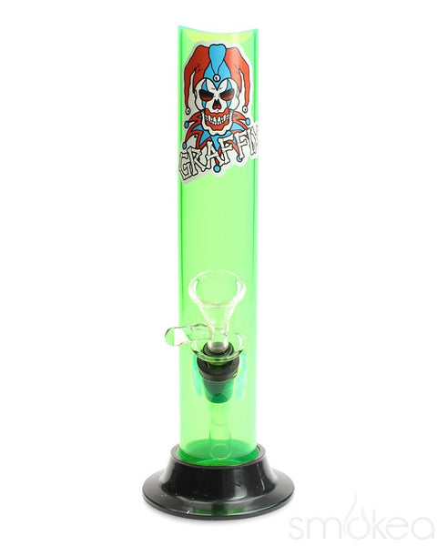 Graffix 8" Straight Skinny Acrylic Bong
