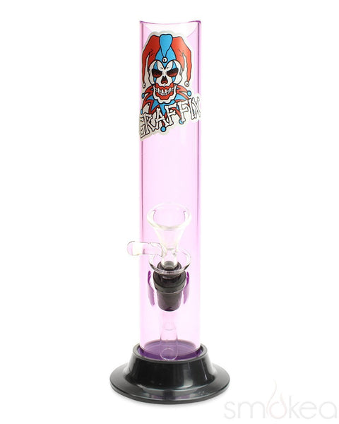 Graffix 8" Straight Skinny Acrylic Bong