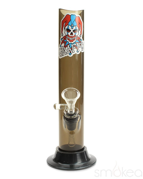 Graffix 8" Straight Skinny Acrylic Bong