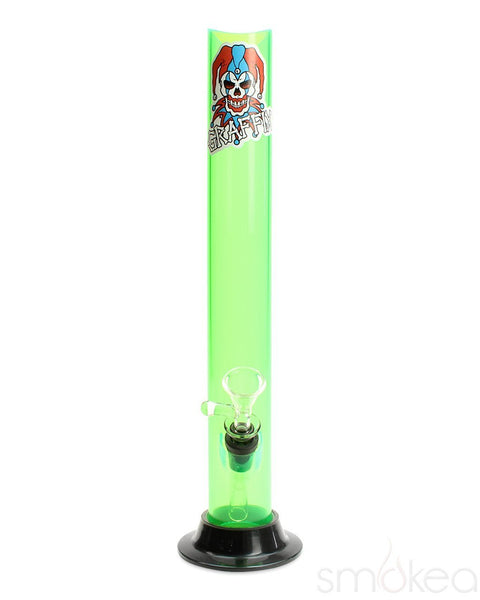 Graffix 12" Straight Skinny Acrylic Bong