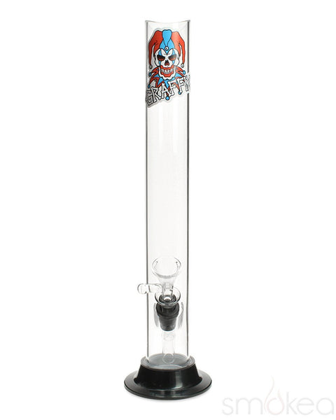 Graffix 12" Straight Skinny Acrylic Bong