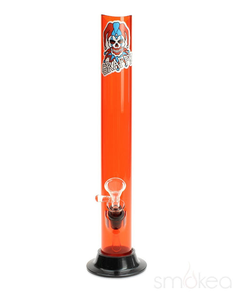 Graffix 12" Straight Skinny Acrylic Bong