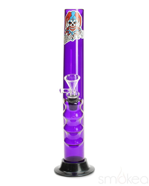 Graffix 12" Gripper Skinny Acrylic Bong