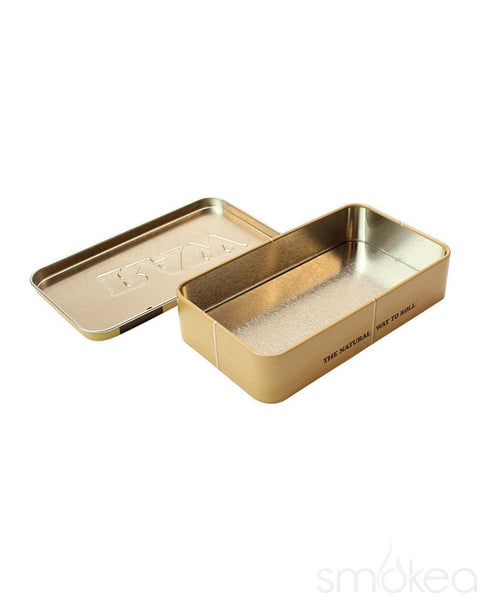 Raw Rectangle Pop Top Metal Tin