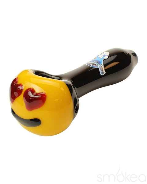 Chameleon Glass Emoji Character Spoon Pipe