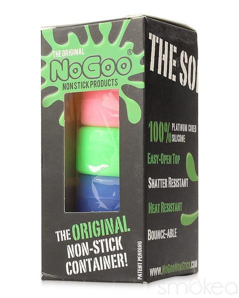 NoGoo Glow in the Dark Non-Stick Silicone Containers (5-Pack)