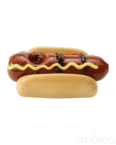 Empire Glassworks Hot Dog Hand Pipe