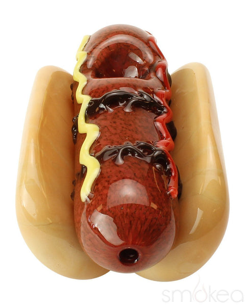 Empire Glassworks Hot Dog Hand Pipe