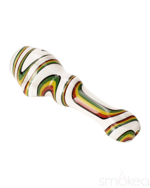 Blazing Blue Glass Line Honeycomb Screen Chillum