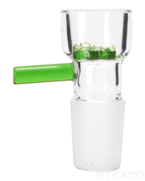 SMOKEA 18mm Glass on Glass Bowl w/ Built in Screen