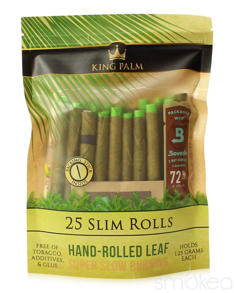 King Palm Slim Natural Pre-Rolled Cones (25-Pack)