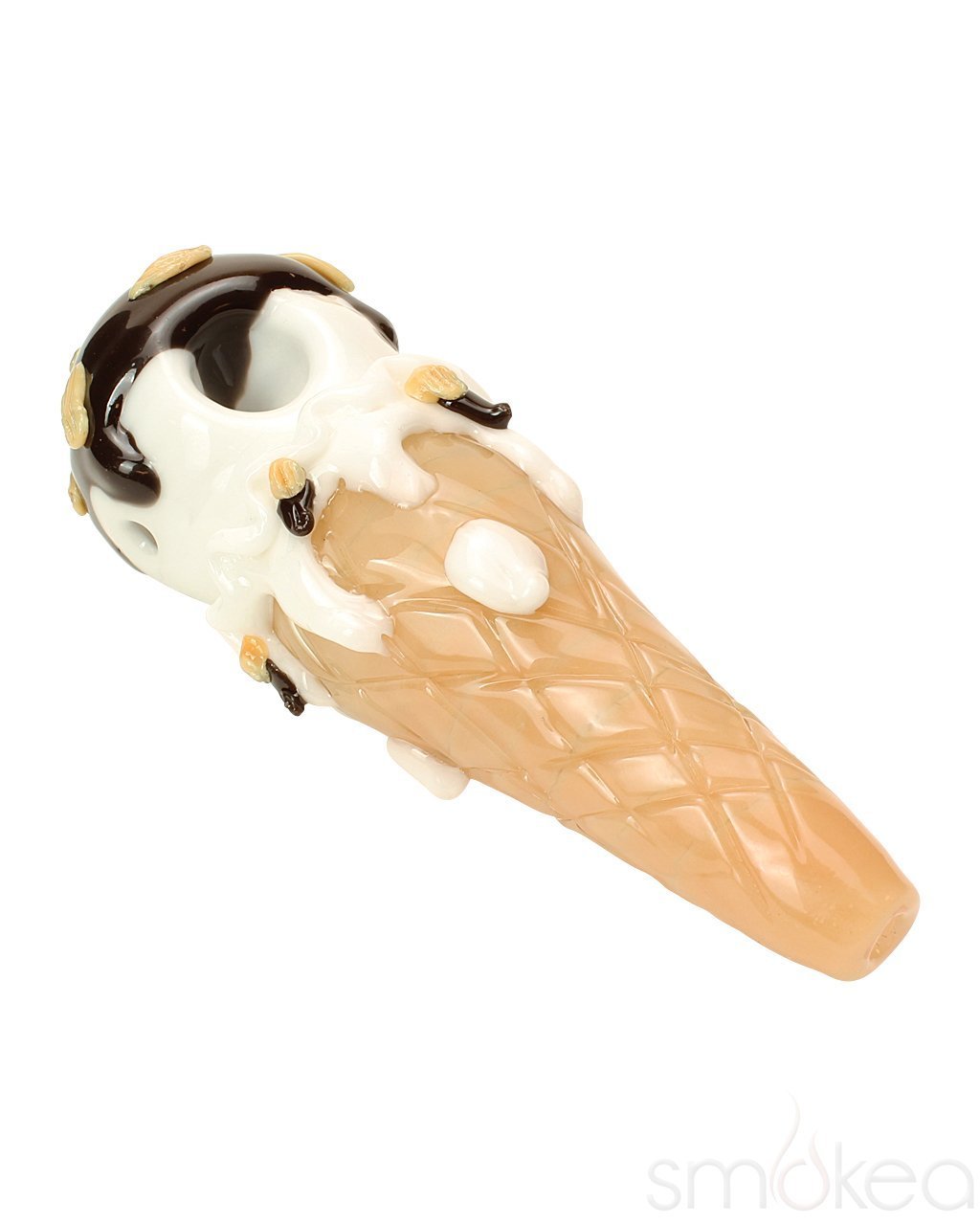 Empire Glassworks "Hazel-Nug Ice Cream Cone" Hand Pipe