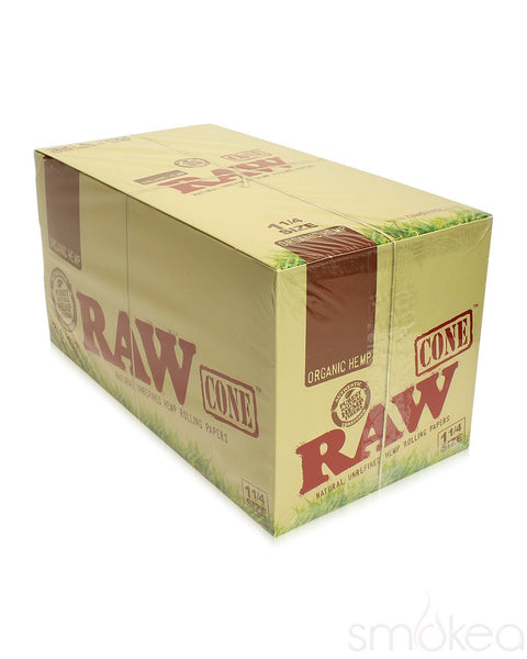 Raw Organic 1 1/4 Pre-Rolled Cones (6-Pack)