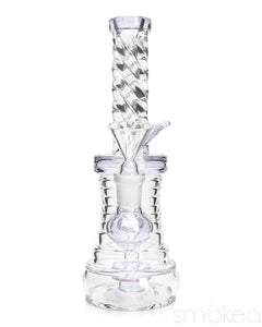 SMOKEA 8" Cut Glass Mini Bong