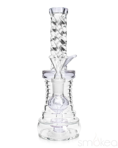 SMOKEA 8" Cut Glass Mini Bong