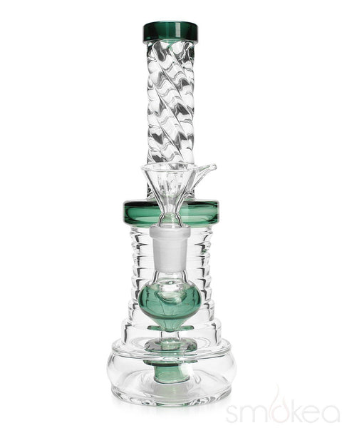 SMOKEA 8" Cut Glass Mini Bong