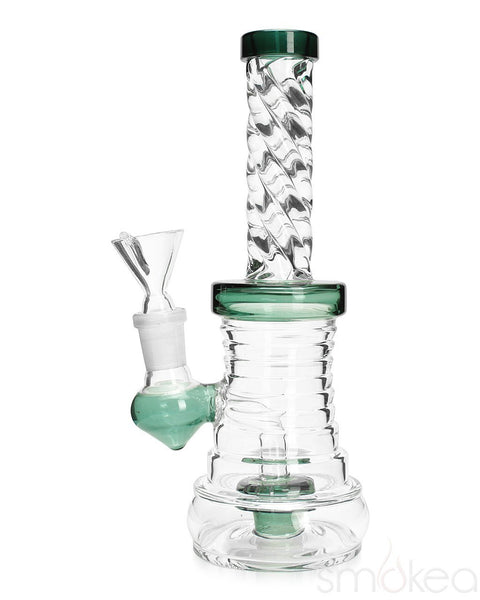 SMOKEA 8" Cut Glass Mini Bong