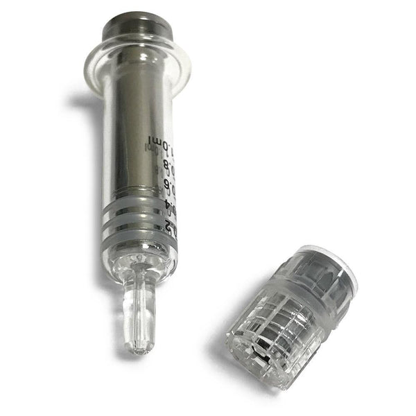 1ml Glass Syringe with Stainless Steel Plunger (Green)