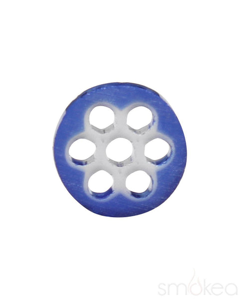Blazing Blue Glass Glass Honeycomb Screen