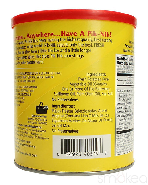 SMOKEA Pik-Nik 4oz Shoestring Potatoes Stash Can