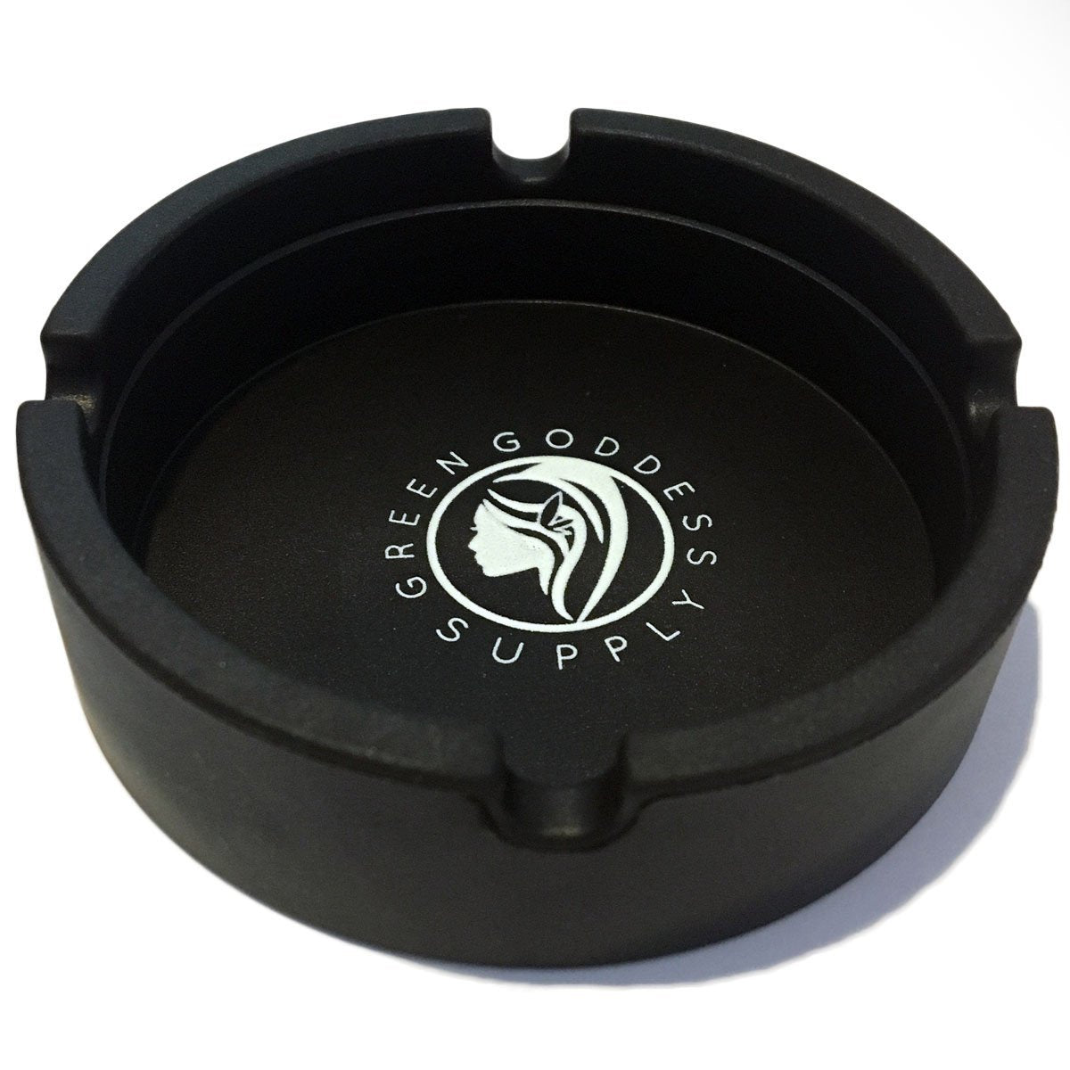 Round Silicone Ashtray - Black