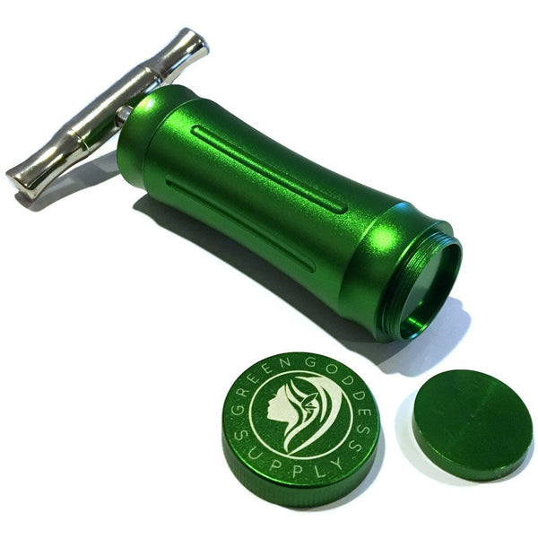 Premium Aluminum Pollen Press with "T-Press" Style One-Piece Handle