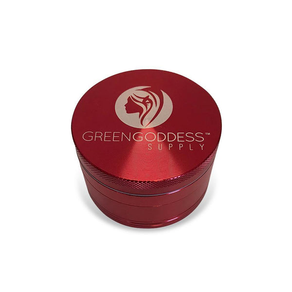 2.5" 4-Piece Aluminum Grinder - Red