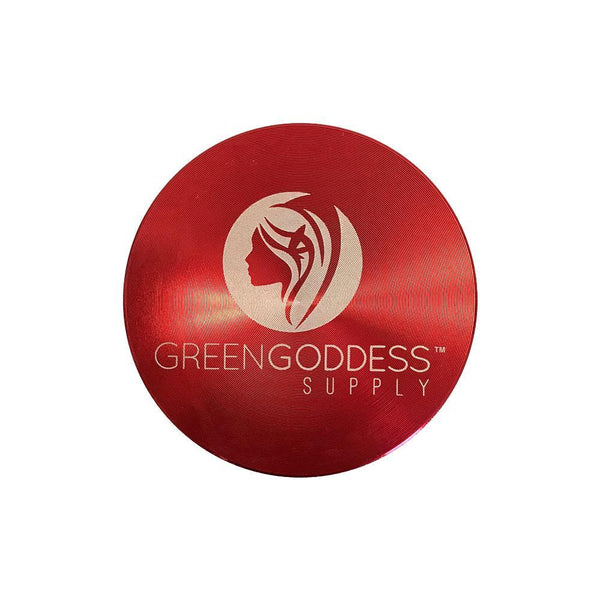 2.5" 4-Piece Aluminum Grinder - Red